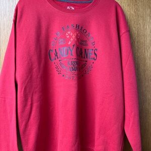 Red Candy Canes Graphic Sweatshirt
